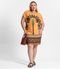 Vestido Curto Plus Size Secret Glam Amarelo - Marca Secret Glam