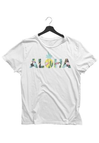 outer Imprisonment Outflow Camiseta T-Shirt Feminina Jay Jay Aloha Pineapple Branca DTG - Compre Agora  | Kanui Brasil