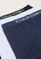 Kit 3pçs Cueca Calvin Klein Underwear Boxer Low Rise Sem Costura Preta/Branca - Marca Calvin Klein Underwear