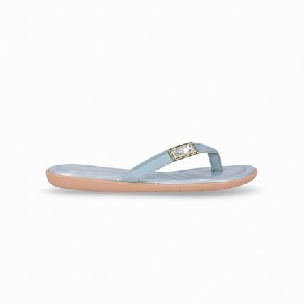 Chinelo Joana Rasteira Azul Sky - Marca Piccadilly