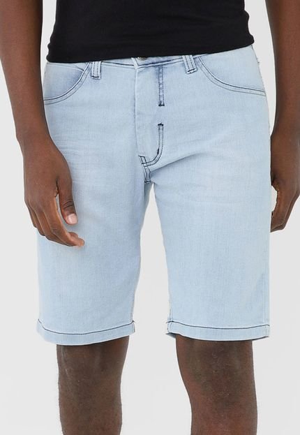 Bermuda Jeans Fatal Slim Pespontos Azul - Marca Fatal