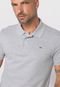 Camisa Polo Tommy Jeans Reta Lisa Cinza - Marca Tommy Jeans