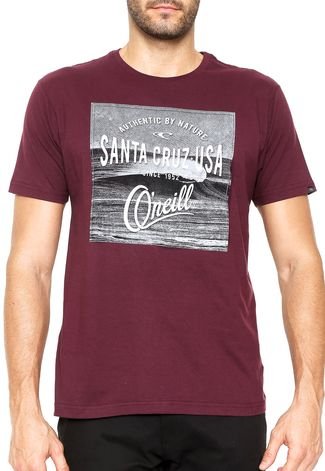 Camiseta O'Neill Authentic Sc Vinho