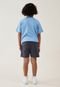 Bermuda Infantil Cotton On Bolso Azul-Marinho - Marca Cotton On