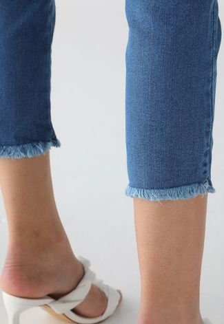 Calça Jeans Sawary Slim Lisa Azul