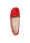 Mocassim City Shoes Perfuros Vermelho - Marca City Shoes