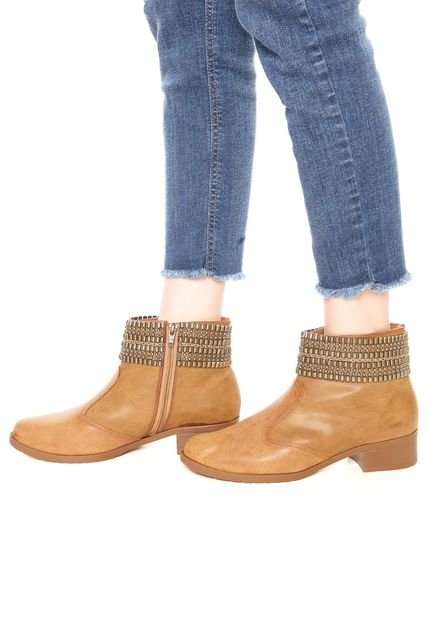 Bota DAFITI SHOES Comfort Caramelo - Marca DAFITI SHOES