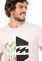 Camiseta Billabong Flowers Rosa - Marca Billabong