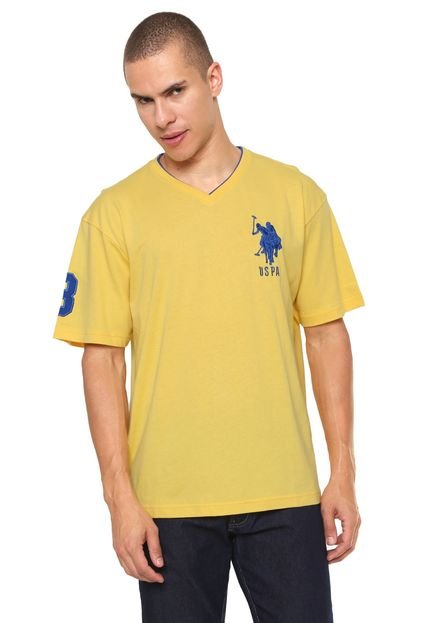 Camiseta U.S. Polo Logo Amarela - Marca U.S. Polo