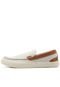 Slip On Couro Acostamento Liso Off-White - Marca Acostamento