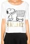 Camiseta FiveBlu Snoopy Shopaholic Branca - Marca FiveBlu