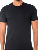 Camiseta Calvin Klein Masculina Slim Logo Flamê Preta - Marca Calvin Klein