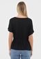 Blusa Dzarm Pregas Preta - Marca Dzarm