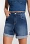 Shorts Jeans Boyfriend com Elasticidade - Marca Lunender
