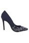 Scarpin My Shoes Tachas Azul - Marca My Shoes