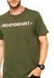 Camiseta Independent Bar Cross Logo Verde - Marca Independent