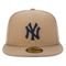 Boné New Era 59Fifty New York Yankees Aba Reta Fitted Kaki - Marca New Era