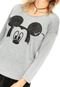 Blusa Cativa Disney Estampada Cinza - Marca Cativa Disney