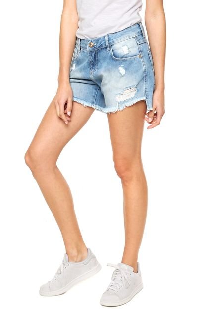 Short Jeans Sommer Desfiado Azul - Marca Sommer