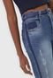 Calça Cropped Jeans Biotipo Skinny Botões Azul - Marca Biotipo