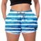 Kit 2 Shorts De Praia Feminino Moda Premium Bermuda Modinha Praia Listrados - Marca W2