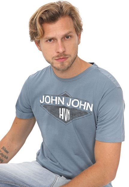Camiseta John John Estampada Azul - Marca John John