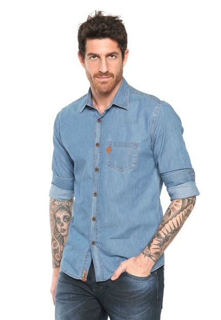 Camisa Jeans Triton Comfort Azul - Marca Triton