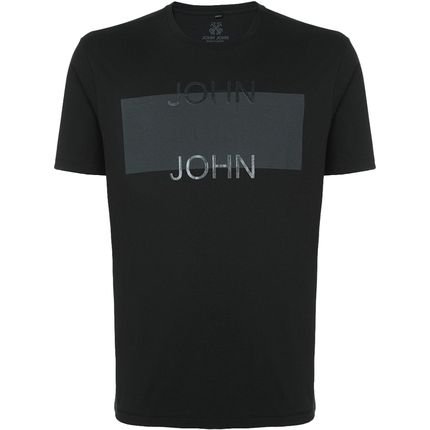 Camiseta John John Regular Square Glow In24 Preto Masculino - Marca John John