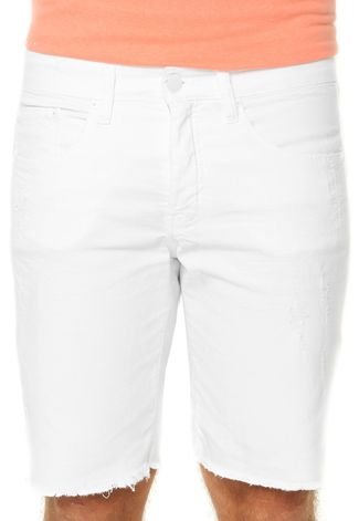 Bermuda Calvin Klein Jeans Bolsos  Branca