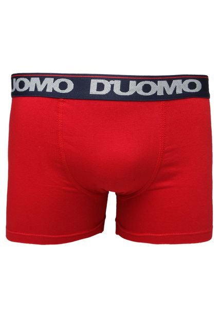 Cueca Duomo Boxer Elástico Vermelha - Marca CUECAS D'UOMO