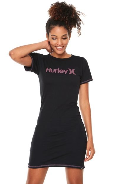 Vestido Hurley Curto Logo Preto - Marca Hurley