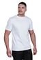 Camiseta Branca Masculina Kit 5 Algodão 30.1 Lisa Básica Slim Fit Casual Dia A Dia Techmalhas Branco - Marca TECHMALHAS
