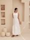 Vestido Longo Novah Store Regata com Cintura de Elastico Sarja Off-White - Marca Novah Store