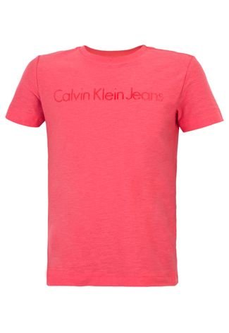Camiseta Calvin Klein Kids Vermelha