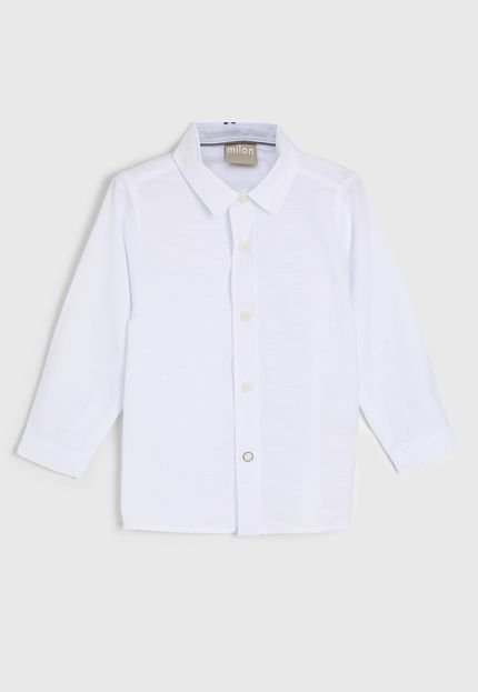 Camisa Infantil Milon Branca - Marca Milon