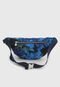 Pochete Transversal Belly Bag Camoflower Azul - Marca Desigual
