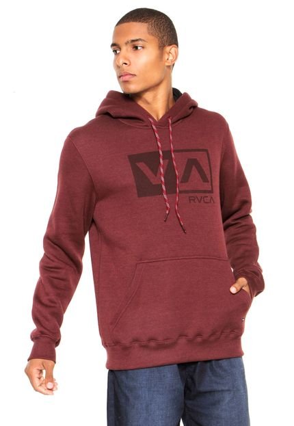 Moletom Fechado RVCA Speckle Box Vinho - Marca RVCA