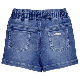 Shorts Infantil Look Jeans Moletom Jeans