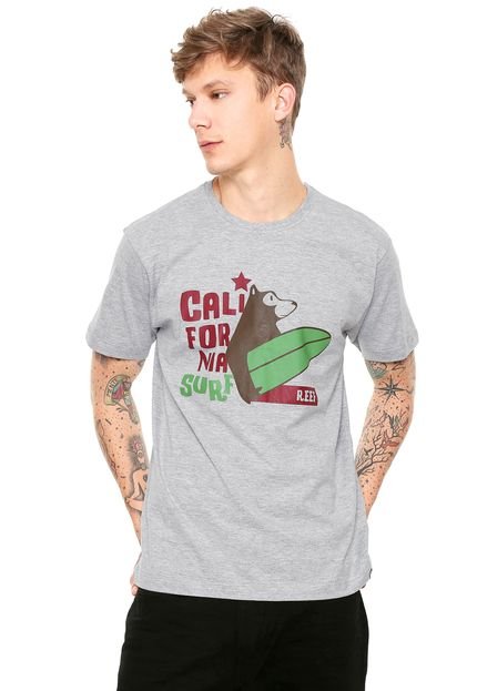Camiseta Reef Bear California Cinza - Marca Reef