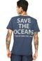 Camiseta Manga Curta Star Point Save The Oceans Azul - Marca Star Point