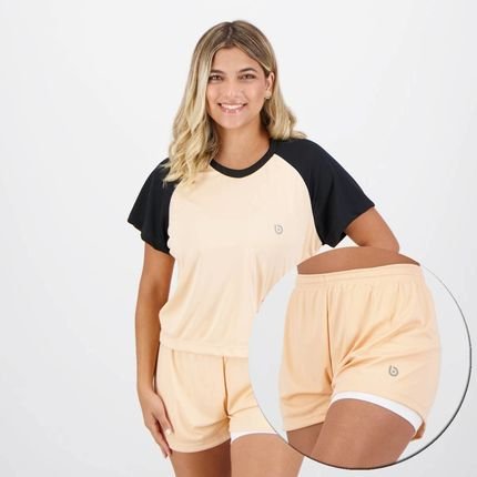 Conjunto Area Shorts   Camiseta Bege - Marca AREA
