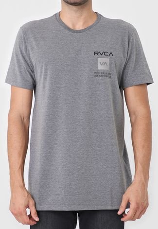 Camiseta RVCA Box Out Cinza