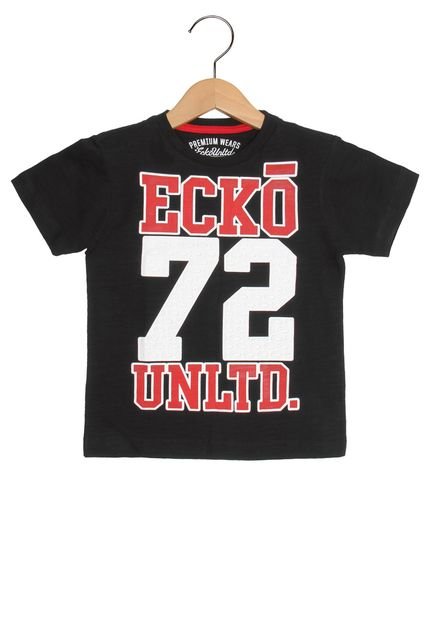 Camiseta Ecko Manga Curta Menino Preto - Marca Ecko Unltd