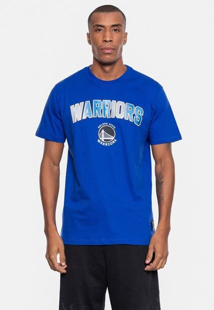 Camiseta NBA Masculina Metallic Golden State Warriors Azul Royal - Marca NBA