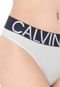Calcinha Calvin Klein Underwear Fio Dental Statement Branca - Marca Calvin Klein Underwear