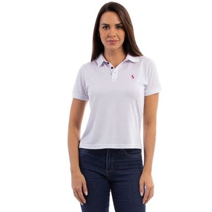 Camisa Polo Feminina Casual Poa Leve Gola Conforto Dia a Dia - Marca John Pull