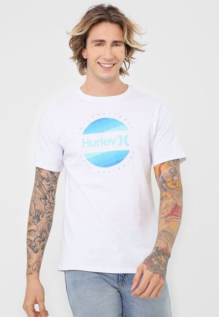 Camiseta Hurley Circle Dye Logo Branca - Marca Hurley