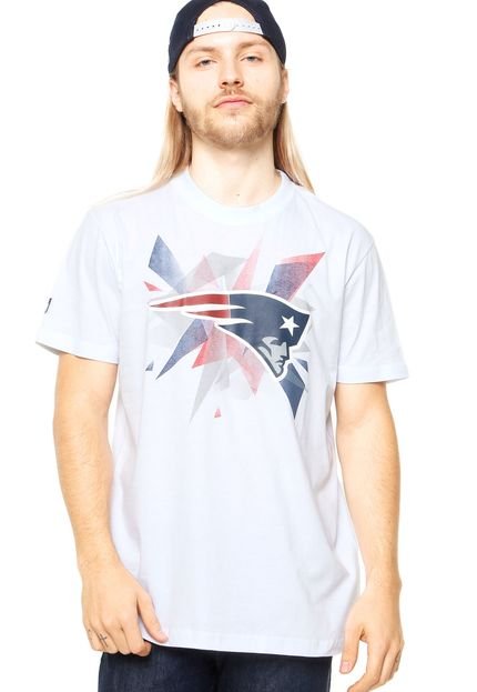 Camiseta Manga Curta New Era Gradient New England Patriots Branca - Marca New Era