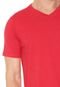 Camiseta Malwee Gola V Vermelha - Marca Malwee