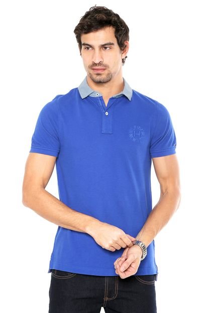 Camisa Polo Tommy Hilfiger Color Azul - Marca Tommy Hilfiger